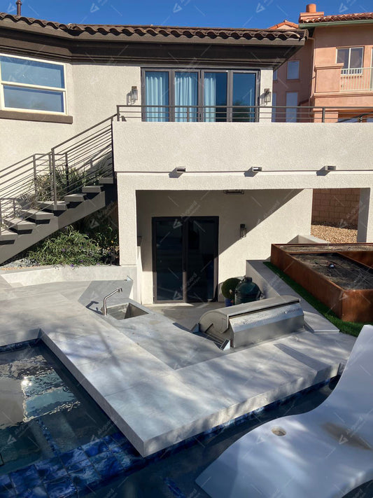 Aluminum Folding Door & Aluminum Entry Door in a Modern Residential Project