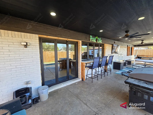 Maximizing Views with Minimal Frames: 1 3/4" Aluminum Folding Doors in Texas