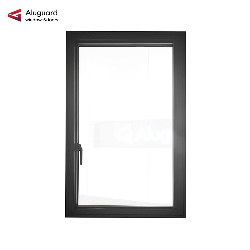 120 Customized Modern Aluminum Casement Window with Slim Frame & Large Glass Design