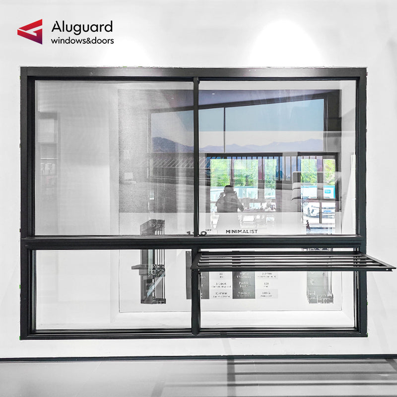 128 Luxury Minimalist Aluminum Sliding Window Design with Narrow Frame & Wide Viewing Area