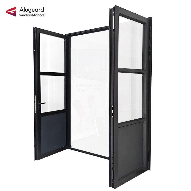 75 Customized Minimalist Aluminum Glass Patio Casement Hinged Doors