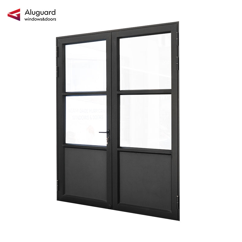75 Customized Minimalist Aluminum Glass Patio Casement Hinged Doors