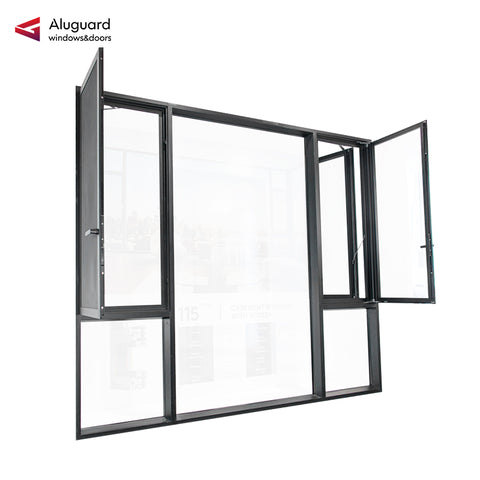 115 Customized Minimalist Aluminum Casement Window With Screen
