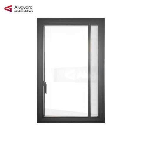 120 Customized Modern Aluminum Casement Window with Slim Frame & Large Glass Design