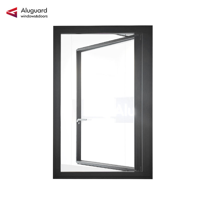 120 Customized Modern Aluminum Casement Window with Slim Frame & Large Glass Design