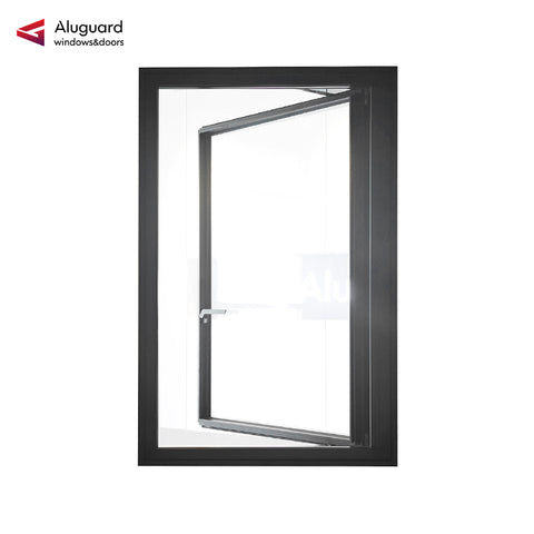 120 Customized Modern Aluminum Casement Window with Slim Frame & Large Glass Design