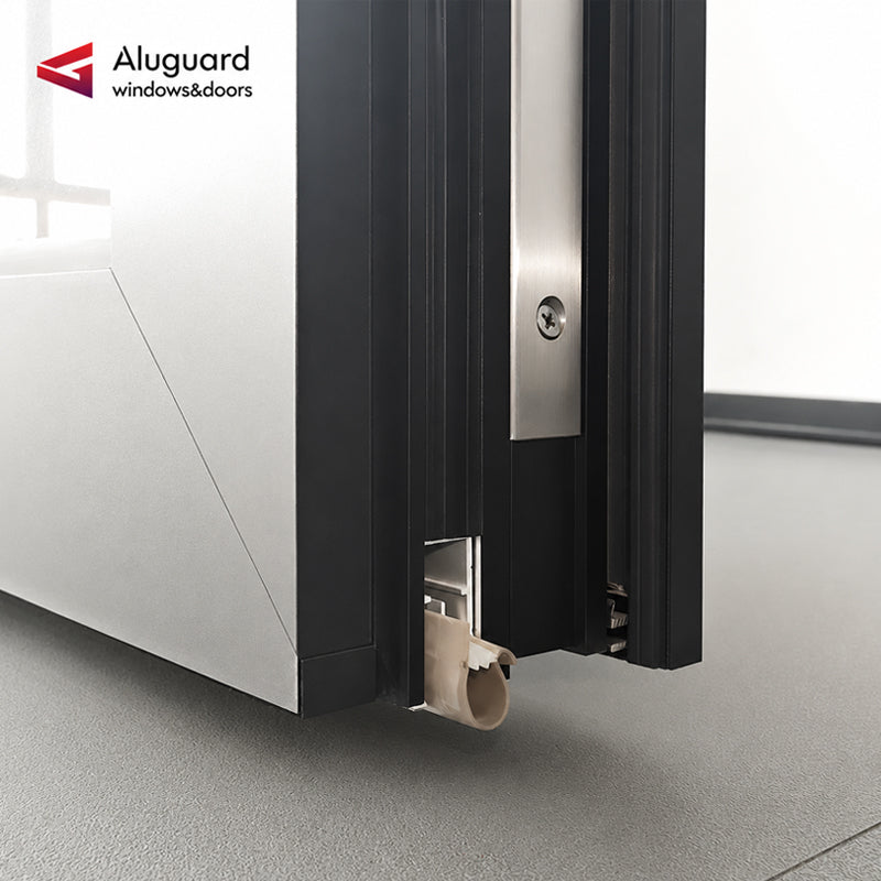 95 Customized Minimalist Aluminum Glass Patio Pivot Doors