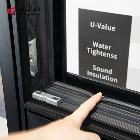 High-Performance Modern Dual Action Aluminum Window with Tilt & Turn Opening System