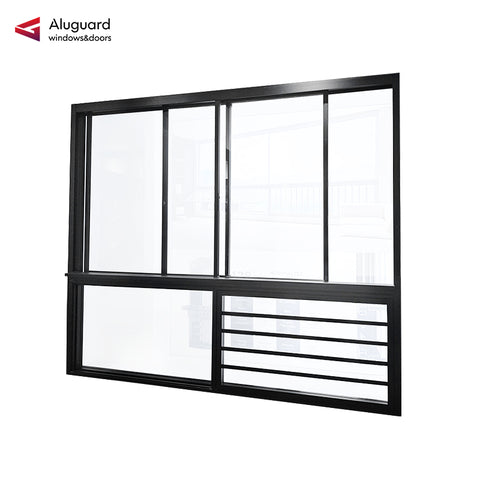 128 Luxury Minimalist Aluminum Sliding Window Design with Narrow Frame & Wide Viewing Area