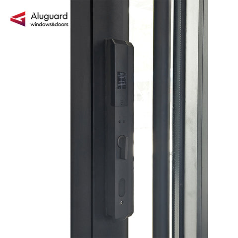 95 Customized Minimalist Aluminum Glass Patio Pivot Doors