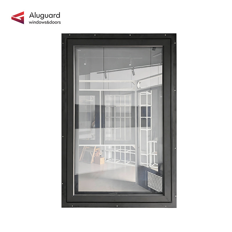 Customized Modern Aluminum Casement Window with Slim Frame & Large Glass Design