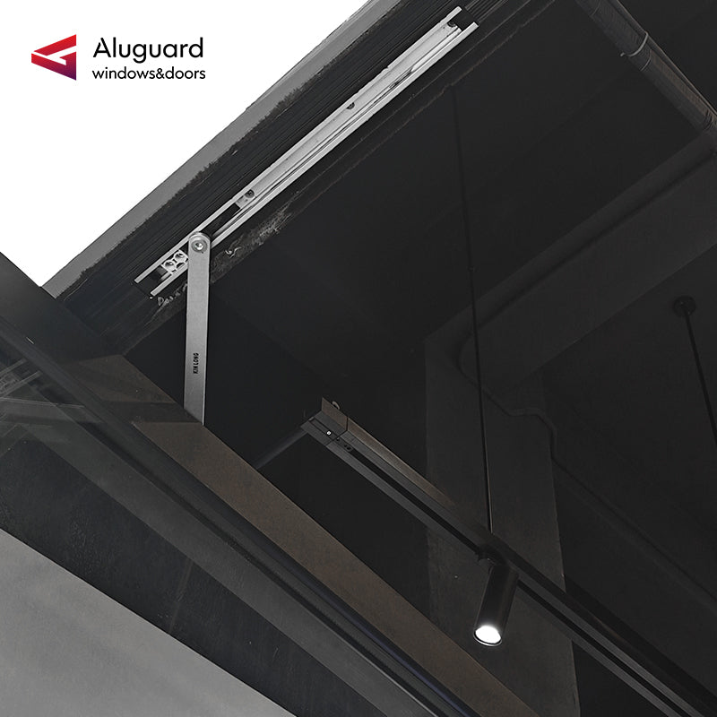 95 Customized Minimalist Aluminum Glass Patio Pivot Doors
