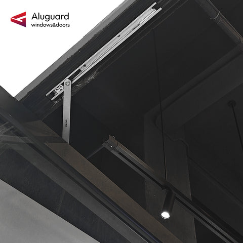 95 Customized Minimalist Aluminum Glass Patio Pivot Doors