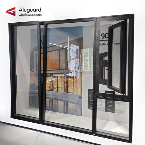 High-Performance Modern Dual Action Aluminum Window with Tilt & Turn Opening System