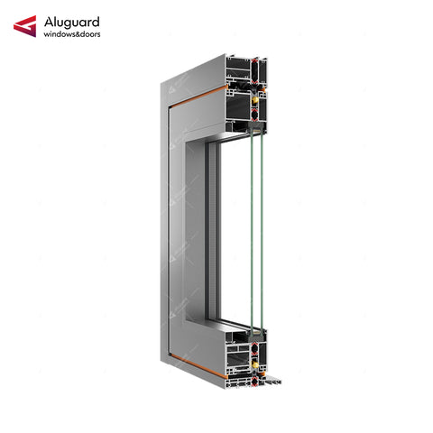 95 Customized Minimalist Aluminum Glass Patio Pivot Doors