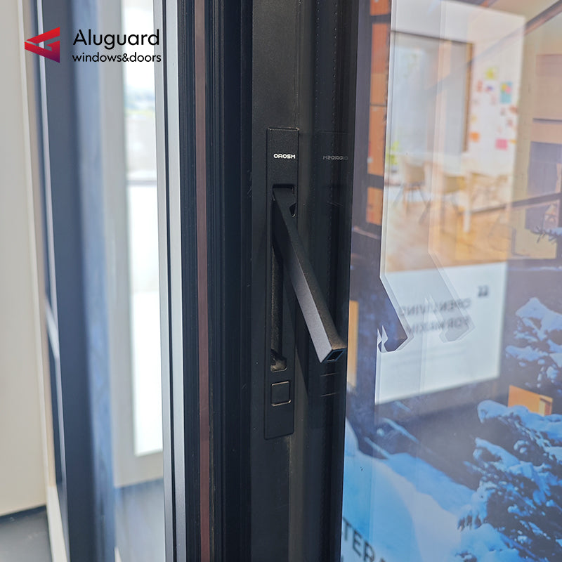 Customized Modern Aluminum Casement Window with Slim Frame & Large Glass Design