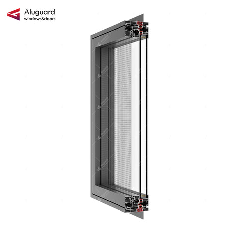 120 Customized Modern Aluminum Casement Window with Slim Frame & Large Glass Design