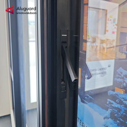 Customized Modern Aluminum Casement Window with Slim Frame & Large Glass Design