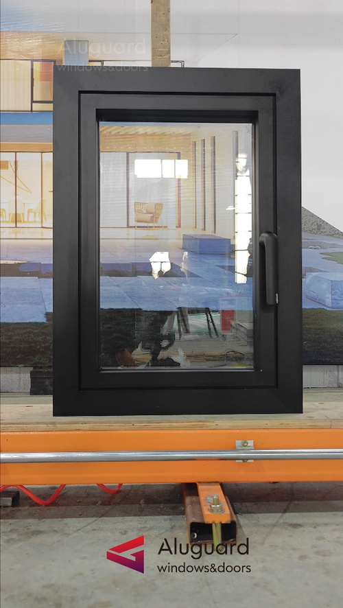 Minimalist Design Outward Opening Aluminum Casement Window System