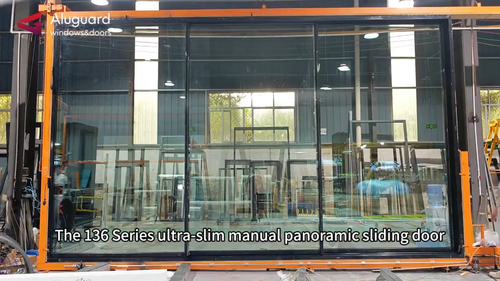 136 ultra-slim manual sliding door