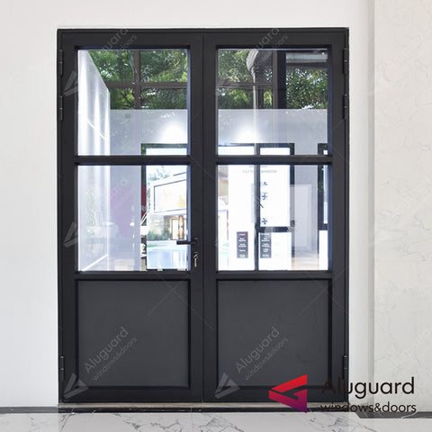 75 Customized Minimalist Aluminum Glass Patio Casement Hinged Doors