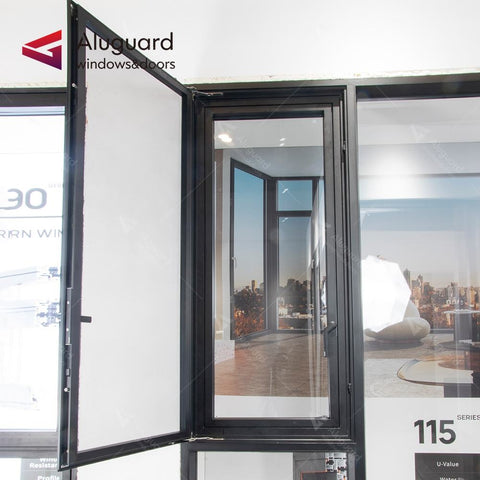 115 Customized Minimalist Aluminum Casement Window With Screen