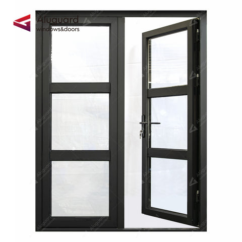 75 Customized Minimalist Aluminum Glass Patio Casement Hinged Doors
