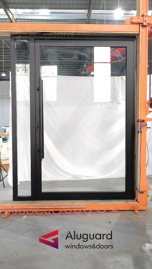 75 Series Revolving Glass Door with Fixed Glass Panels